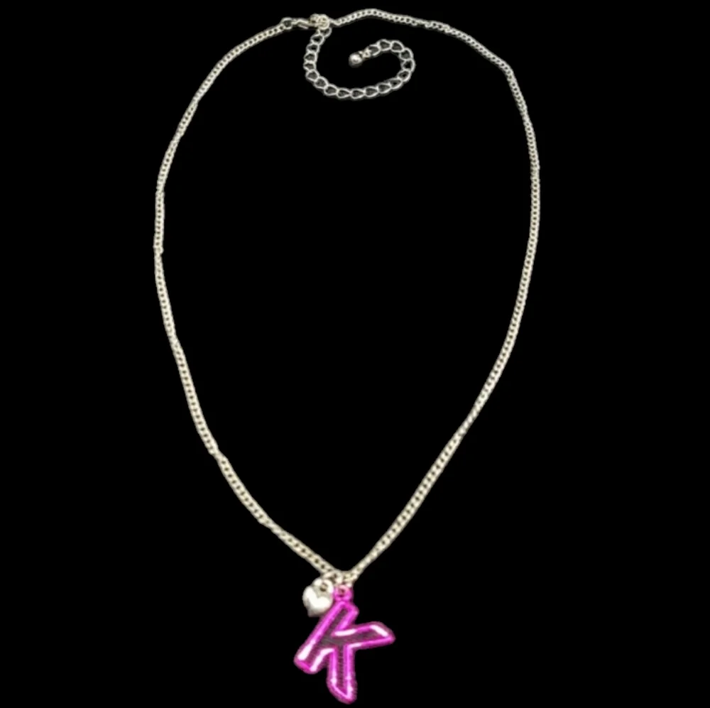 GIRLS MONOGRAM HOT PINK LETTER 